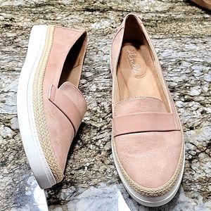 Blush color loafers